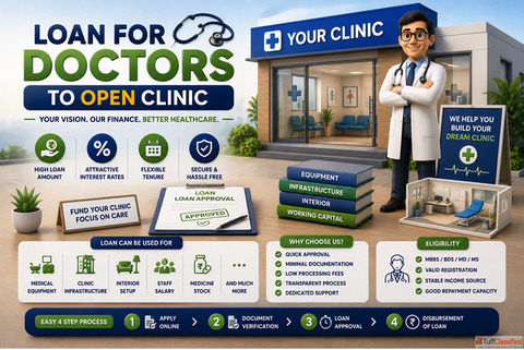Quick and Easy Loans for Doctors to Start Clinic Business