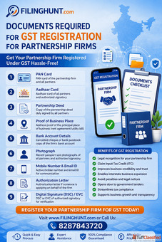 Documents Required for GST Registration for Partnership Firms