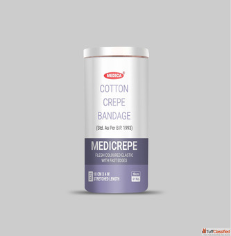 Medicare Medicrepe Cotton Crepe Bandage 10cm x 4m for Sprain Support