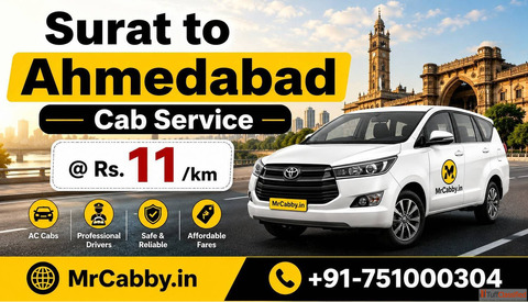 Surat to Ahmedabad Cab Service