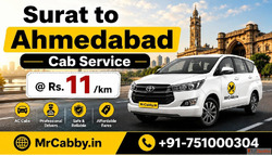 Surat to Ahmedabad Cab Service