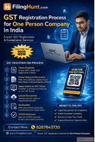 GST Registration Process for One Person Company in India