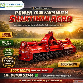 Shaktiman Agro Rotavator - Best Soil Preparation Machine in Madurai