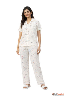 Cute Comfortable Women Nightwear Set - Relaxed Fit Sleepwear