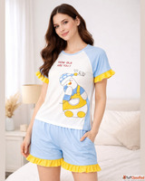 Women Short Set for Women Soft Cotton Co-Ord Nightwear Set B...