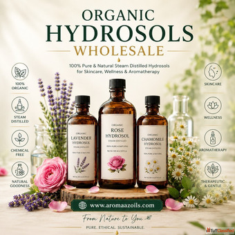 Organic Hydrosols Wholesale by Aromaaz Oils
