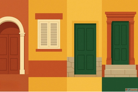 Neutral Exterior Colour Combinations - Indicus Paints