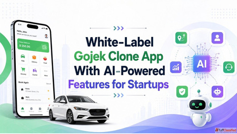 White-Label Gojek Clone App With AI-Powered Features for Startups