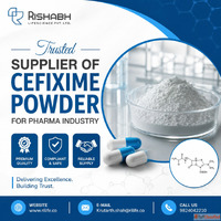 Trusted Supplier of Cefixime Powder for Pharma Industry