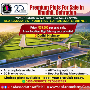 Premium Plots for investment in Dehradun