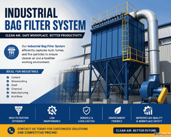 Industrial Bag Filter System for Clean Efficient Dust Contro...