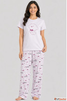 Women Night Suit Cotton Printed Co-Ord Set Soft Breathable N...