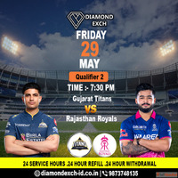 Diamond Exchange GT vs RR Qualifier 2 IPL 2026 Live Match Up...