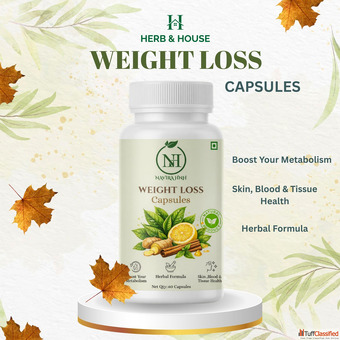 Herbal Weight Loss Capsules Natural Fat Burner with Garcinia Green Tea