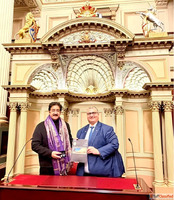Sandeep Marwah Was Honoured at Parliament of Victoria for Fo...