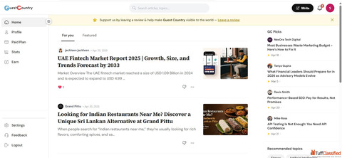 Online Content Posting Platform in India - GuestCountry