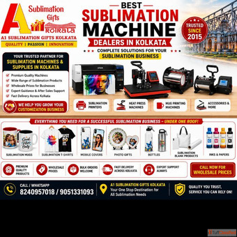 Sublimation Products Wholesale in Kolkata