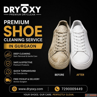 Shoe Stain Removal Experts in Gurgaon Dryoxy
