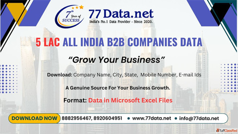 5 Lac All India B2B Companies Database in Excel Format