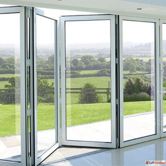 Modern Aluminium Doors Windows Glass Partitions in Noida