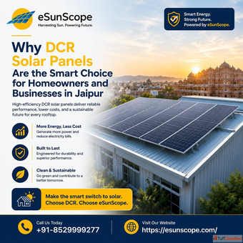 Why DCR Solar Panels for Homeowners and Businesses in Jaipur
