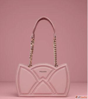 Tulip Pink Leather Shoulder Handbag for Women Premium Everyday Shoulder Bag