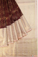 Premium Rose Gold with Coffee Brown Saree Mavuris
