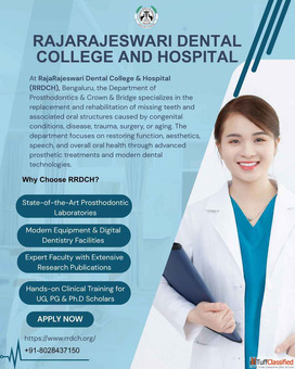 Department of Prosthetics Crown Bridge - Private Dental Colleges in Bangalore