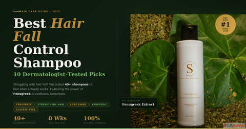 Best Hair Fall Control Shampoos Sknlex Fenugreek Shuddhi Shampoo