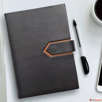 Personalised Leather Diary with Closure