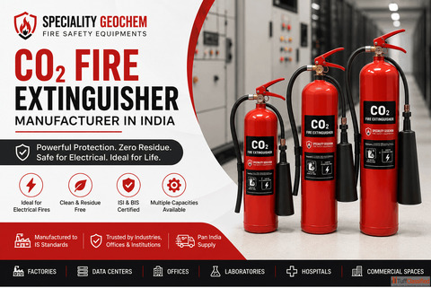 ISI Certified CO2 Fire Extinguisher Manufacturer in India Speciality Geochem