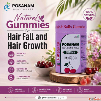 Natural Gummies for Hair Fall and Hair Growth