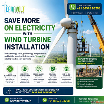 Save More on Electricity with Wind Turbine Installation