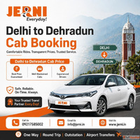 Book Delhi to Dehradun Cab Price at Best Rates with Jerni