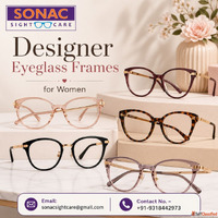 Stylish Designer Eyeglass Frames for Women Sonac Sight Care