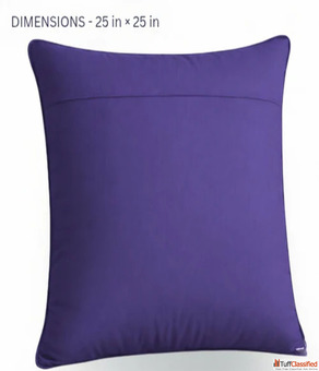 Buy ZenAlyaa Indigo Grid Cushion Cover Online