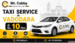 Hire MrCabby Taxi in Vadodara for Airport Local Outstation R...