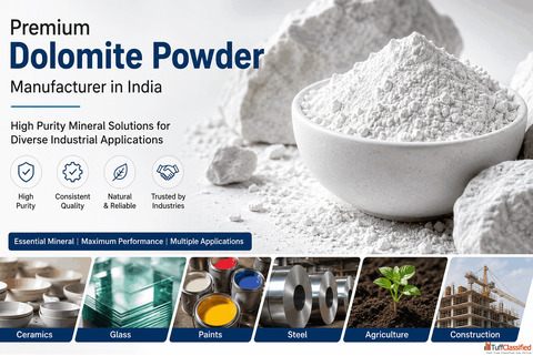 Premium Dolomite Powder Manufacturer in India for Industrial Applications