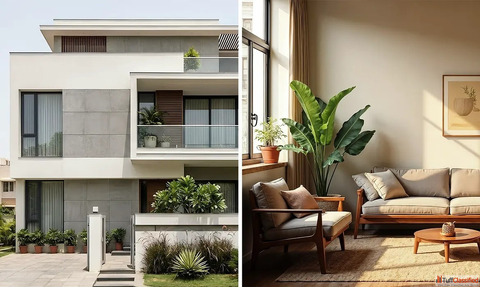 Interior and Exterior Colour Harmony - Indicus Paints