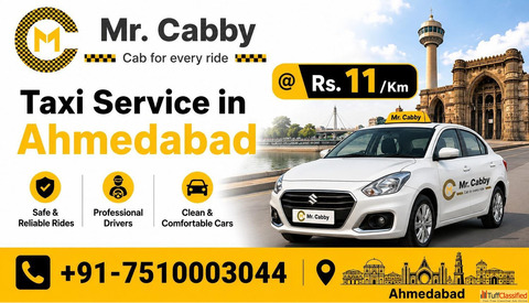 Local Outstation Taxi Service in Ahmedabad