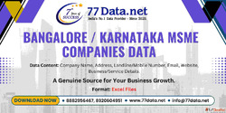68K Bangalore Karnataka MSME Companies Data for Business Gro...