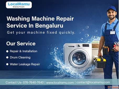 Stop Piling Up Laundry LocalRamu Does Quick Washing Machine Repair in Bengaluru