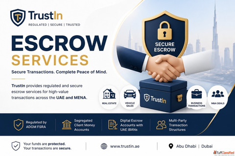 TrustIn Escrow Services - Safe Secure Transaction Protection in the UAE