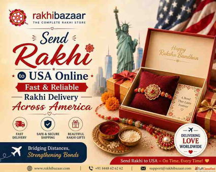 Send Rakhi to USA Online - Fast Reliable Rakhi Delivery Across America