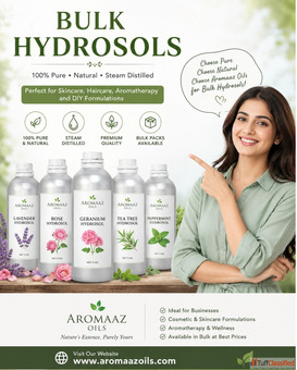 Bulk Hydrosols Supplier - Pure Floral Waters Aromaaz Oils