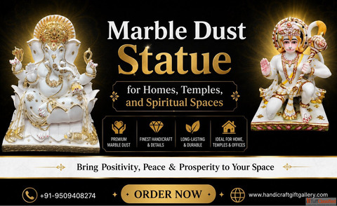 Marble Dust Statue for Homes Temples and Spiritual Spaces