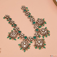 Exclusive Gold Plated Silver Haram Designs Padmam