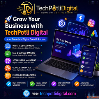 We Are the Best Website Developer in Delhi Techpotli Digital