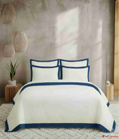 Buy ZenAlyaa Egyptian Cotton Bedsheet with Border in Zen Cla...