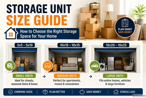Storage Unit Size Guide for Better Home Space Planning
